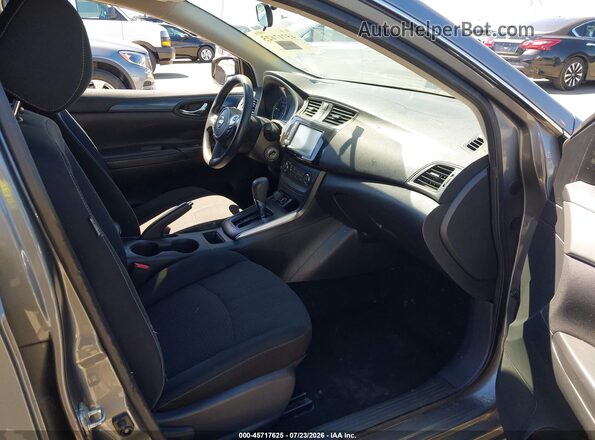 3N1AB7AP1KY233464 2019 NISSAN SENTRA Gray Front interior view