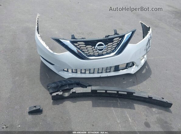 3N1AB7AP1KY237322 2019 NISSAN SENTRA White Widok zestawu wskaźników