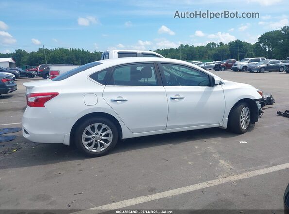 3N1AB7AP1KY237322 2019 NISSAN SENTRA White Widok wnętrza 360 stopni