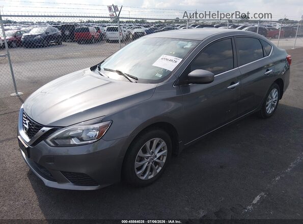 3N1AB7AP1KY249700 2019 NISSAN SENTRA Gray Przód lewy