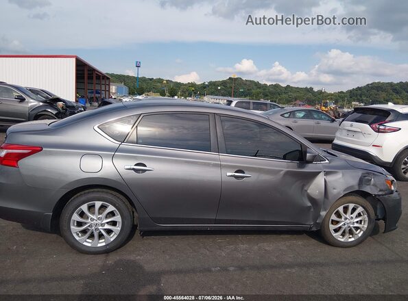 3N1AB7AP1KY249700 2019 NISSAN SENTRA Gray Widok wnętrza z tyłu