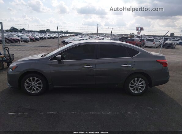 3N1AB7AP1KY249700 2019 NISSAN SENTRA Gray Widok wnętrza 360 stopni