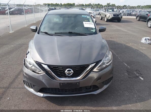 3N1AB7AP1KY249700 2019 NISSAN SENTRA Gray Widok zestawu wskaźników