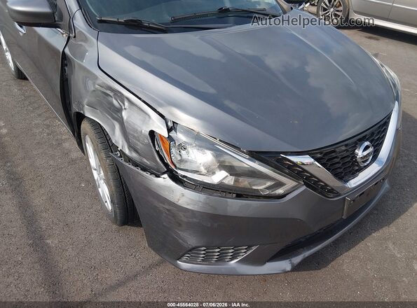 3N1AB7AP1KY249700 2019 NISSAN SENTRA Gray Widok z przodu