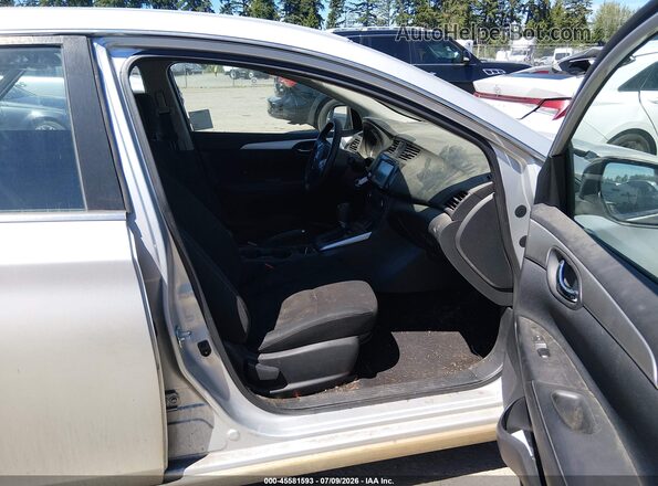 3N1AB7AP1KY253312 2019 NISSAN SENTRA Silver Widok wnętrza z przodu