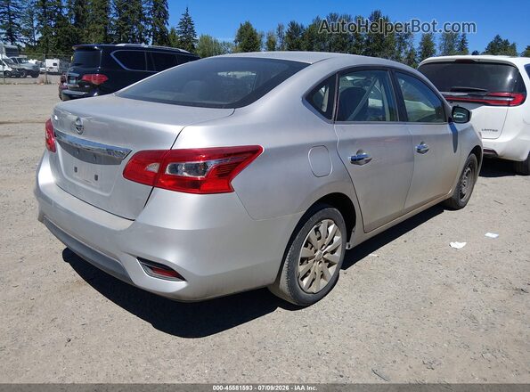 3N1AB7AP1KY253312 2019 NISSAN SENTRA Silver Tył prawy