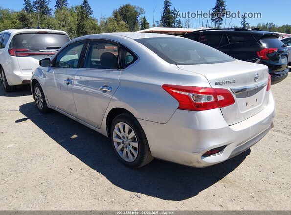 3N1AB7AP1KY253312 2019 NISSAN SENTRA Silver Tył lewy