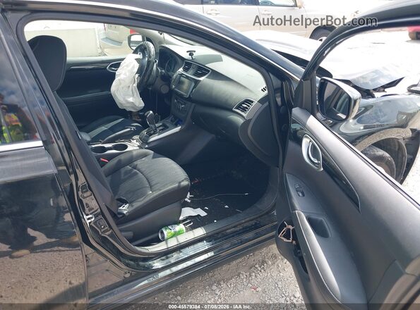 3N1AB7AP1KY254685 2019 NISSAN SENTRA Black Widok wnętrza z przodu