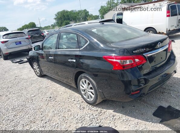 3N1AB7AP1KY254685 2019 NISSAN SENTRA Black Tył lewy