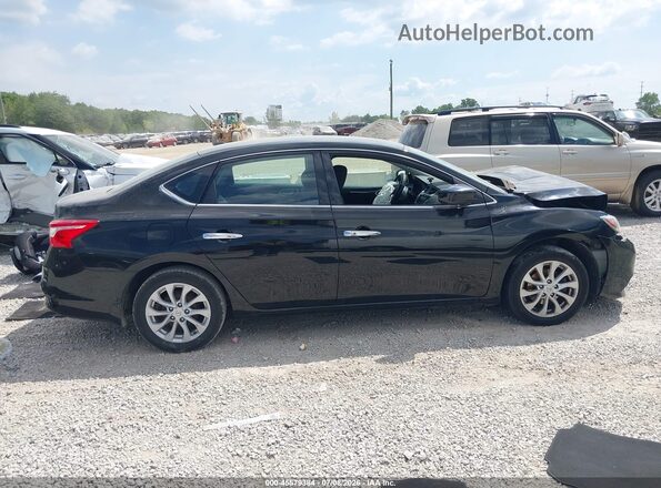 3N1AB7AP1KY254685 2019 NISSAN SENTRA Black Widok wnętrza z tyłu