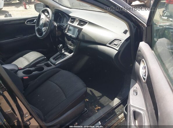 3N1AB7AP1KY254962 2019 NISSAN SENTRA Black Вид салону спереду