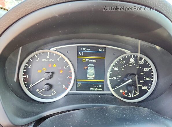 3N1AB7AP1KY271342 2019 NISSAN SENTRA Red Widok zestawu wskaźników