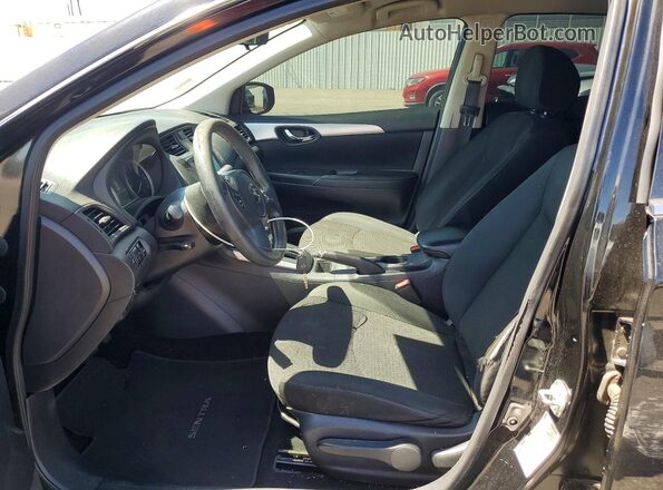 3N1AB7AP1KY273155 2019 NISSAN SENTRA Черный Вид салона спереди