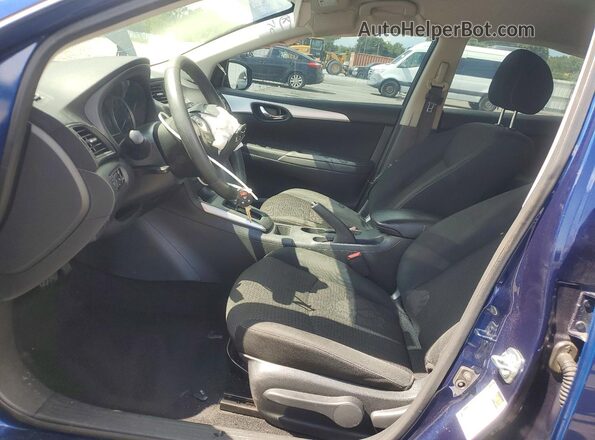 3N1AB7AP1KY274631 2019 NISSAN SENTRA Blue Vista interior delantera