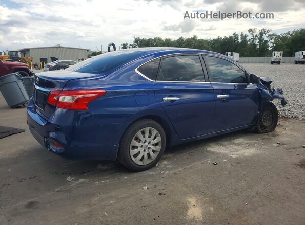 3N1AB7AP1KY274631 2019 NISSAN SENTRA Blue Trasero derecho