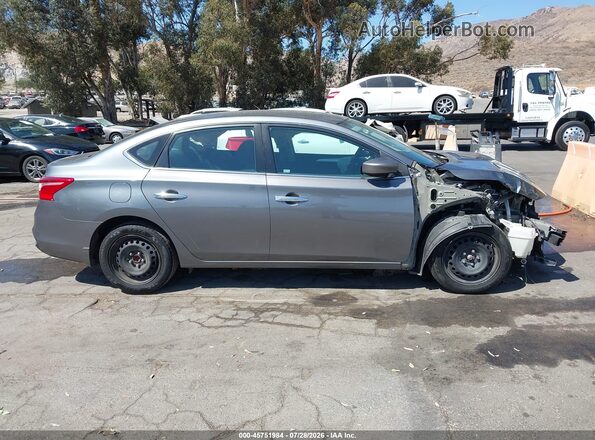 3N1AB7AP1KY274919 2019 NISSAN SENTRA Серый Вид задней части салона