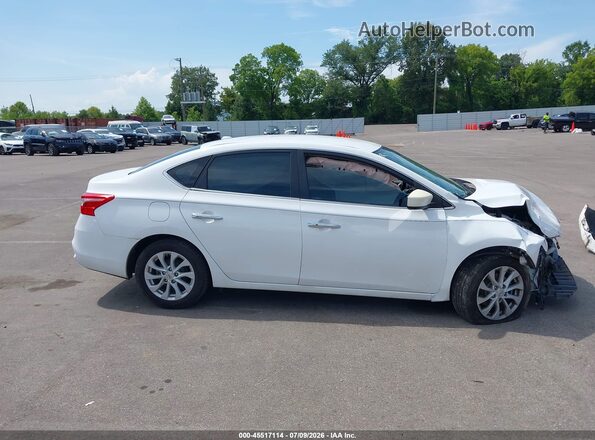 3N1AB7AP1KY283538 2019 NISSAN SENTRA Белый Панорамный вид салона 360°