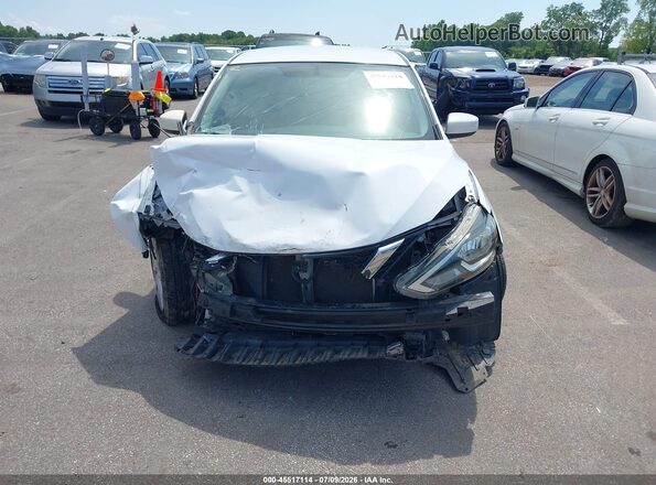 3N1AB7AP1KY283538 2019 NISSAN SENTRA Белый Вид задней части салона