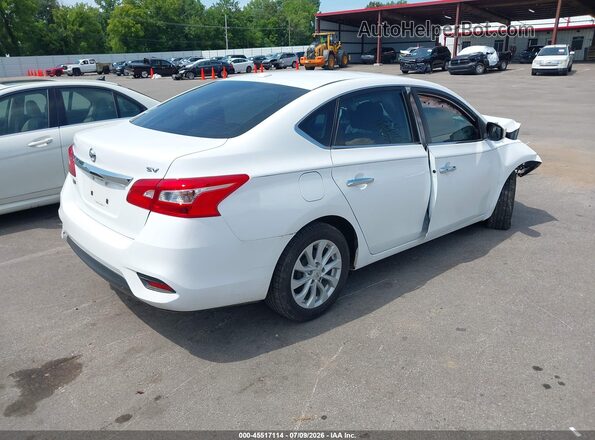 3N1AB7AP1KY283538 2019 NISSAN SENTRA Белый Задняя правая четверть