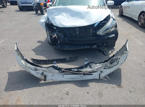3N1AB7AP1KY283538 2019 NISSAN SENTRA Белый Вид щитка приборов