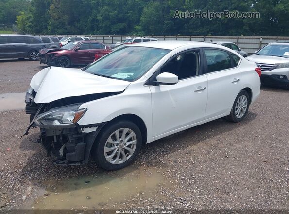 3N1AB7AP1KY287105 2019 NISSAN SENTRA White Передня ліва чверть