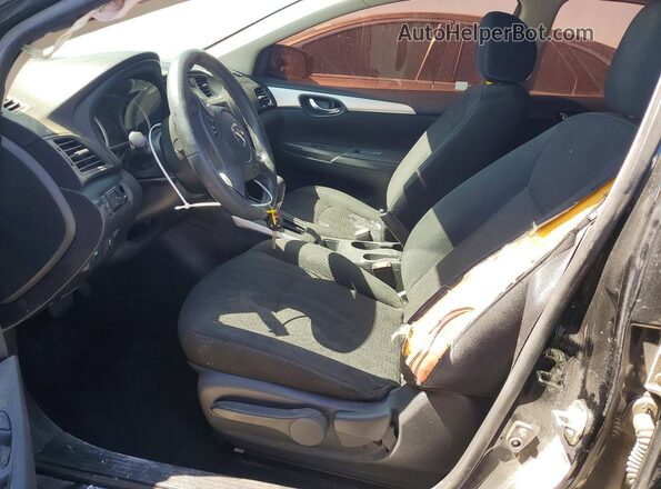 3N1AB7AP1KY291414 2019 NISSAN SENTRA Black Вид салону спереду