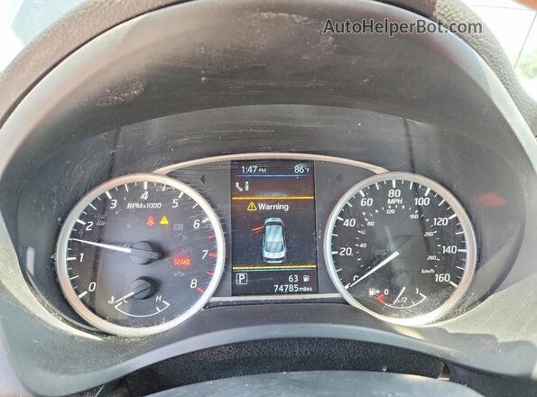 3N1AB7AP1KY298704 2019 NISSAN SENTRA Black Սարքավորումների վահանակի տեսք