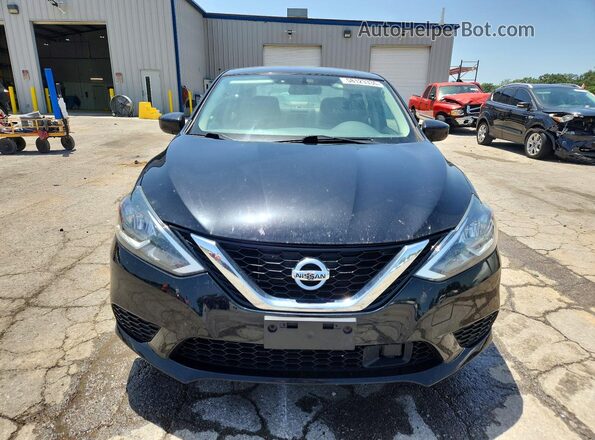 3N1AB7AP1KY298704 2019 NISSAN SENTRA Black Դիմացի տեսք