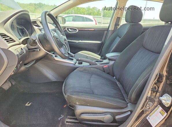 3N1AB7AP1KY298704 2019 NISSAN SENTRA Black Սալոնի դիմացի տեսք