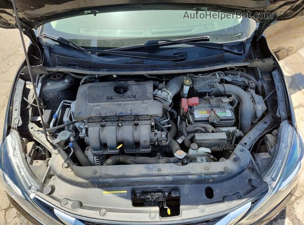 3N1AB7AP1KY298704 2019 NISSAN SENTRA Black Սալոնի հետևի տեսք