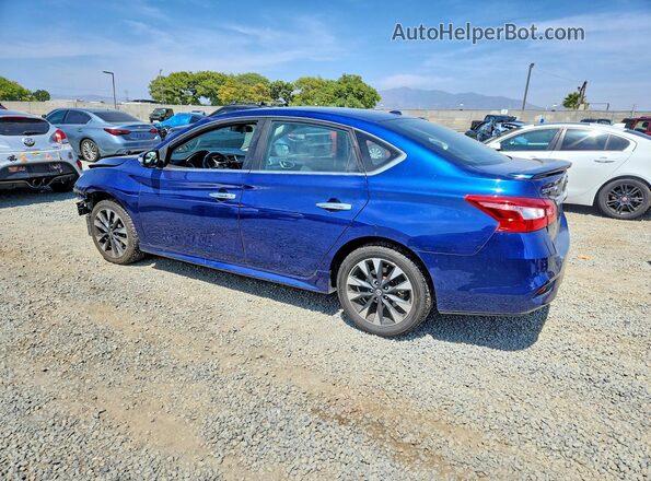 3N1AB7AP1KY339994 2019 NISSAN SENTRA Синий Задняя левая четверть