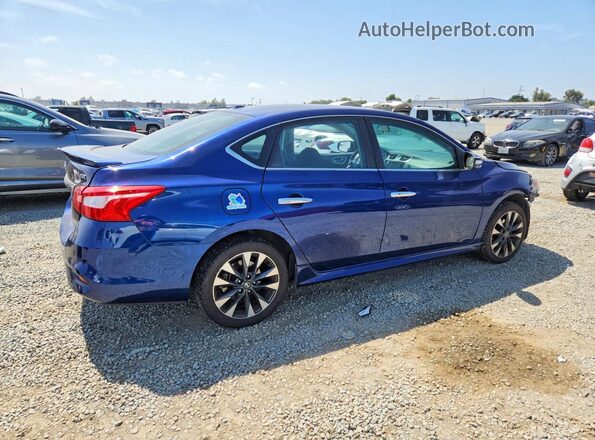 3N1AB7AP1KY339994 2019 NISSAN SENTRA Синий Задняя правая четверть