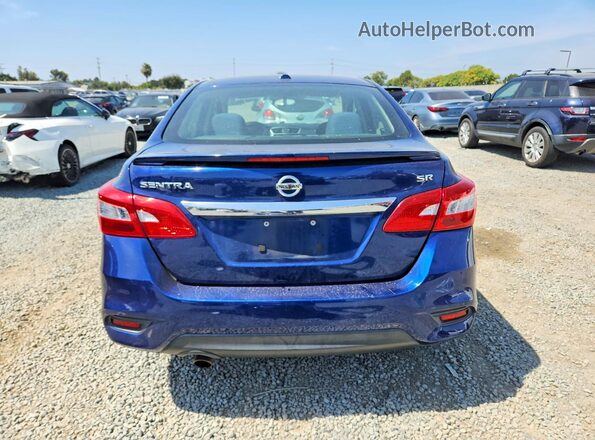 3N1AB7AP1KY339994 2019 NISSAN SENTRA Синий Вид сзади