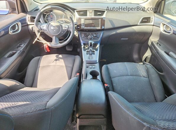3N1AB7AP1KY339994 2019 NISSAN SENTRA Синий Вид панели приборов