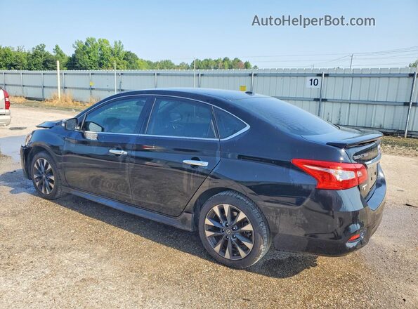 3N1AB7AP1KY360926 2019 NISSAN SENTRA Черный Задняя левая четверть