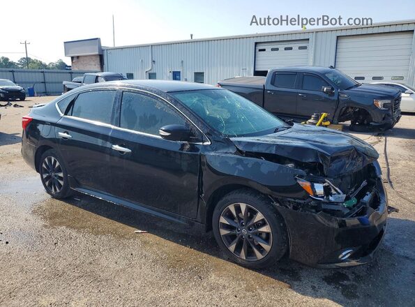 3N1AB7AP1KY360926 2019 NISSAN SENTRA Черный Передняя правая четверть