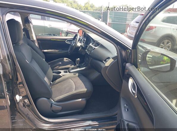 3N1AB7AP1KY367360 2019 NISSAN SENTRA Black Вид салону спереду