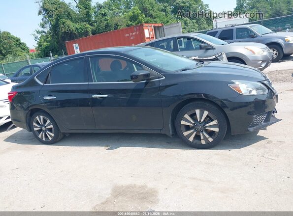 3N1AB7AP1KY367360 2019 NISSAN SENTRA Black Вид задньої частини салону