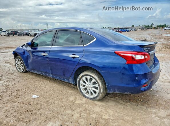 3N1AB7AP1KY382277 2019 NISSAN SENTRA Blue Задня ліва чверть