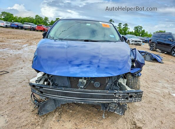 3N1AB7AP1KY382277 2019 NISSAN SENTRA Blue Вид спереду