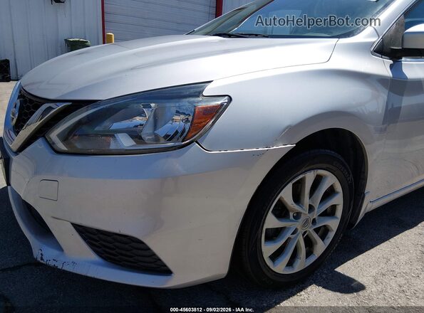 3N1AB7AP1KY394526 2019 NISSAN SENTRA Silver წინა ხედი