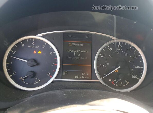 3N1AB7AP1KY408070 2019 NISSAN SENTRA Black Instrument cluster view