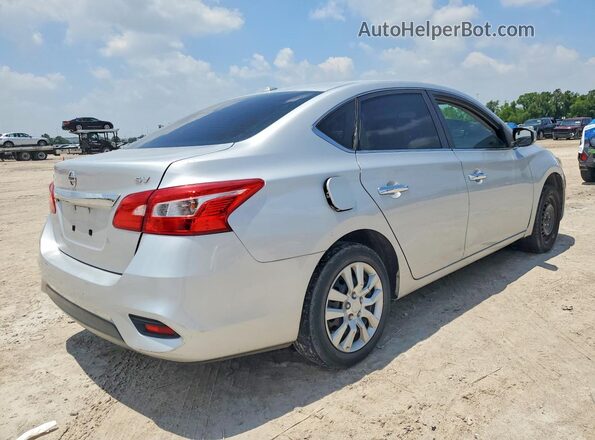3N1AB7AP1KY427153 2019 NISSAN SENTRA Silver Trasero derecho