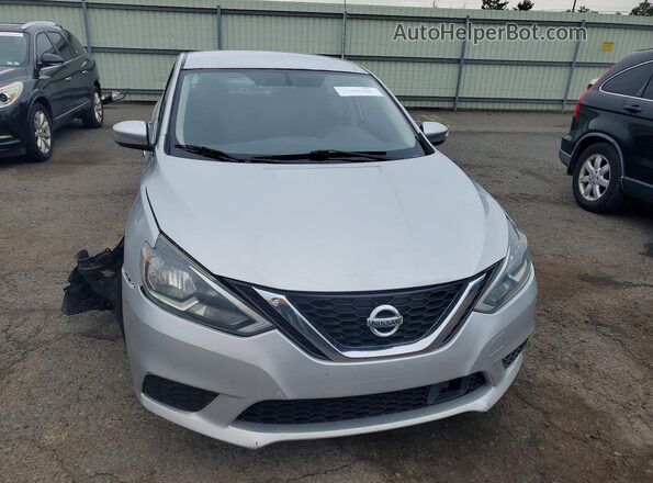 3N1AB7AP1KY429999 2019 NISSAN SENTRA Silver Դիմացի տեսք