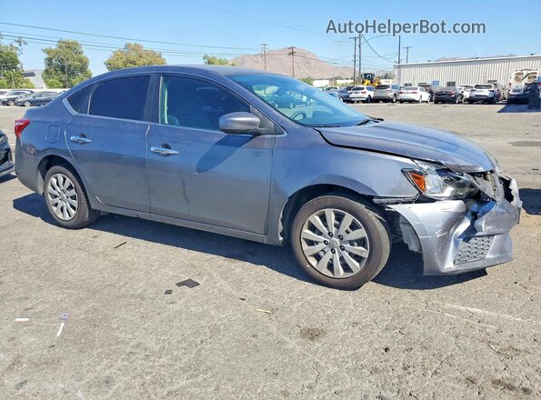 3N1AB7AP1KY443353 2019 NISSAN SENTRA Gray Передня права чверть