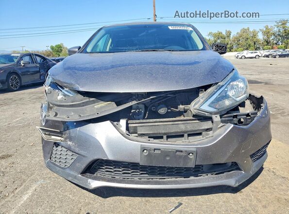 3N1AB7AP1KY443353 2019 NISSAN SENTRA Gray Вид спереду