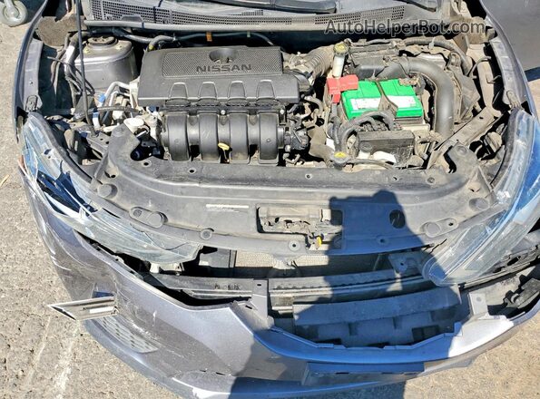 3N1AB7AP1KY443353 2019 NISSAN SENTRA Gray Вид задньої частини салону