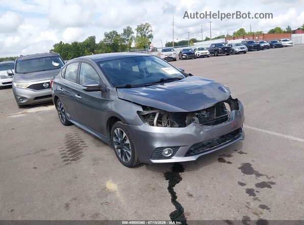 3N1AB7AP1KY450285 2019 NISSAN SENTRA Gray 