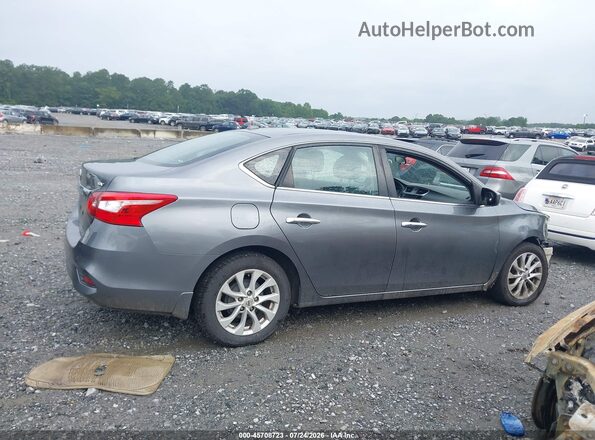 3N1AB7AP1KY453963 2019 NISSAN SENTRA Gray უკანა სალონის ხედი