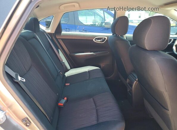 3N1AB7AP2GL648362 2016 NISSAN SENTRA Charcoal უკანა სავარძლების ხედი